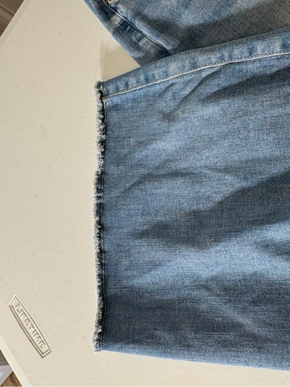 NYDJ Light Blue Cropped Wide-Leg Capris 1470 - Picture 4 of 11
